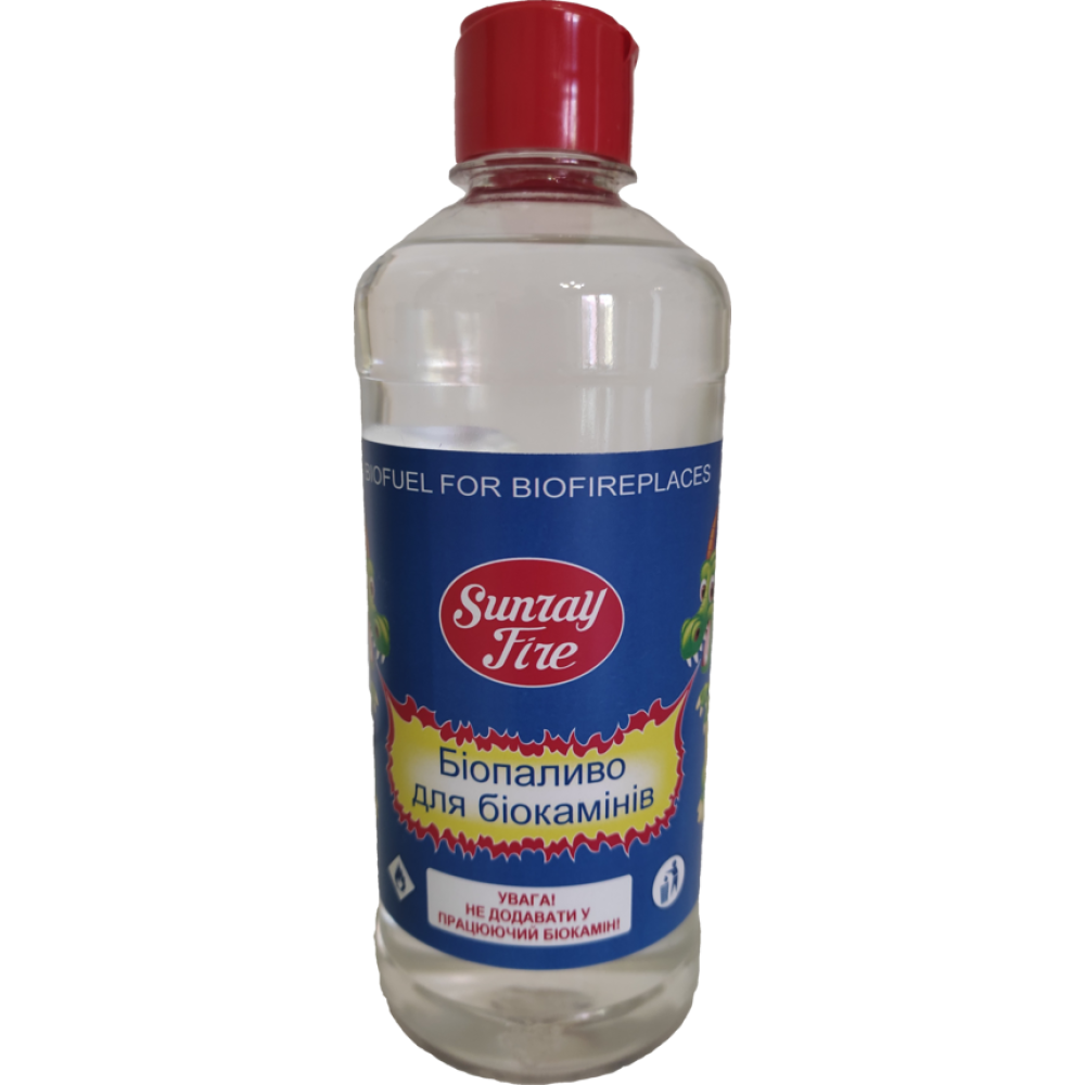Біопаливо для біокаміна ПЕТ 500мл з ковпачком фліп-топ