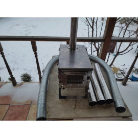 Пічка буржуйка нержавіюча