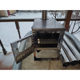 Пічка буржуйка нержавіюча