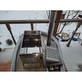 Пічка буржуйка нержавіюча